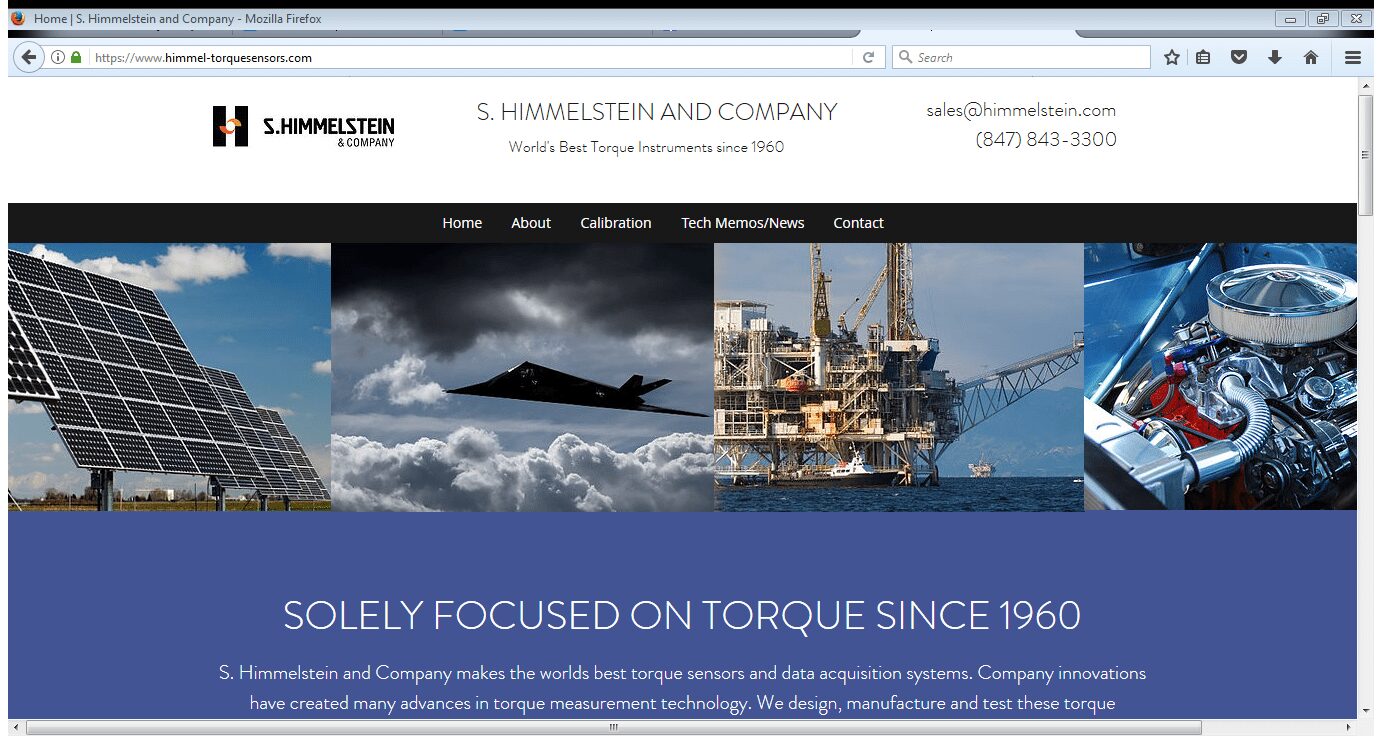 Screenshot of the S. Himmelstein and Company website